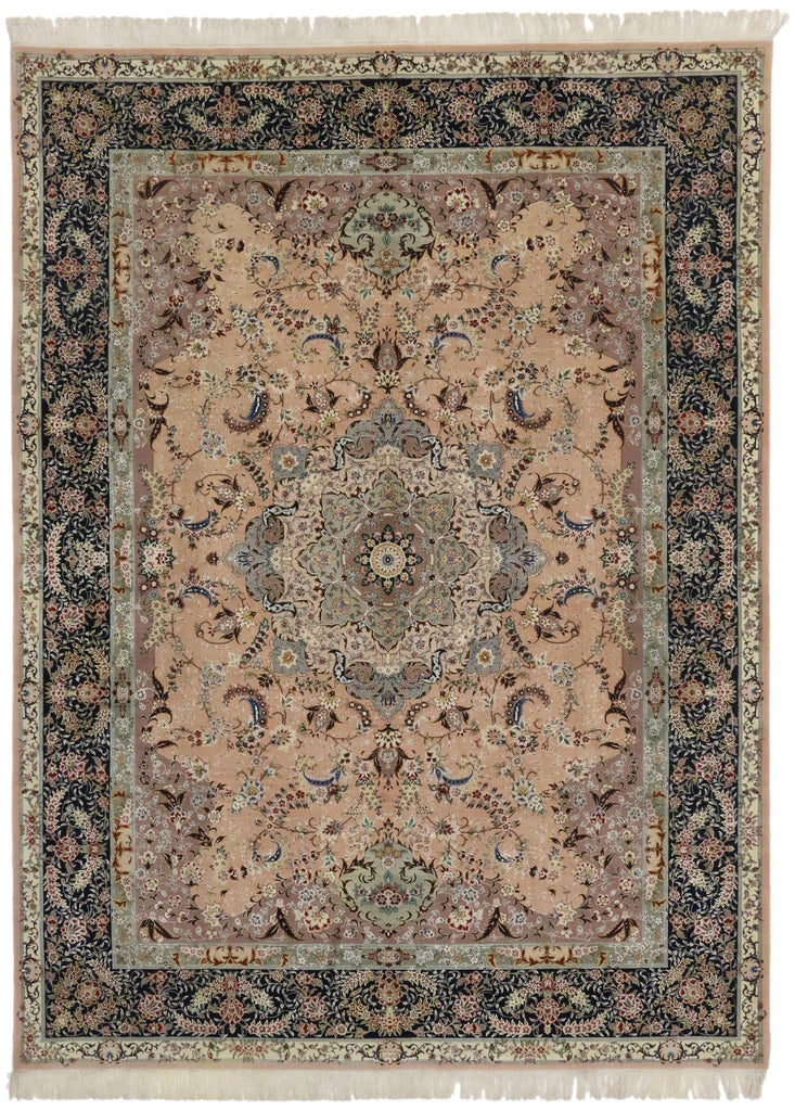 9 x 12 Vintage Persian Tabriz Rug 74838