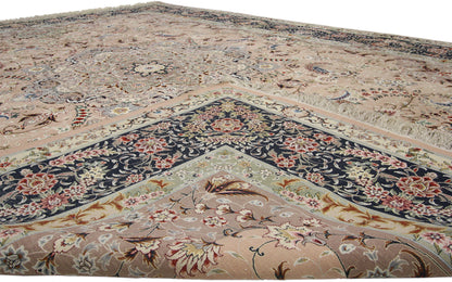 9 x 12 Vintage Persian Tabriz Rug 74838