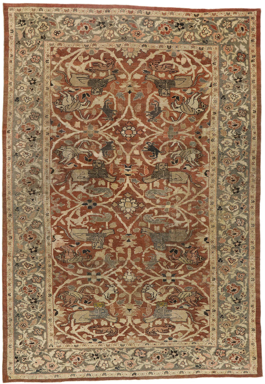 10 x 15 Antique Persian Sultanabad Rug 74840