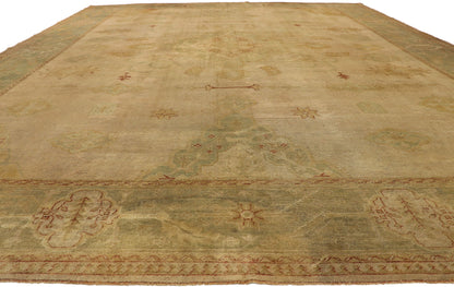 14 x 18 Antique Turkish Oushak Rug 74842