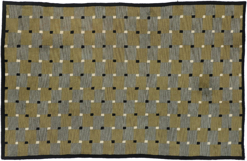 5 x 8 Vintage Tibetan Checkerboard Rug 74843