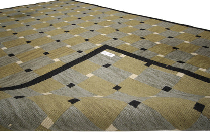 5 x 8 Vintage Tibetan Checkerboard Rug 74843