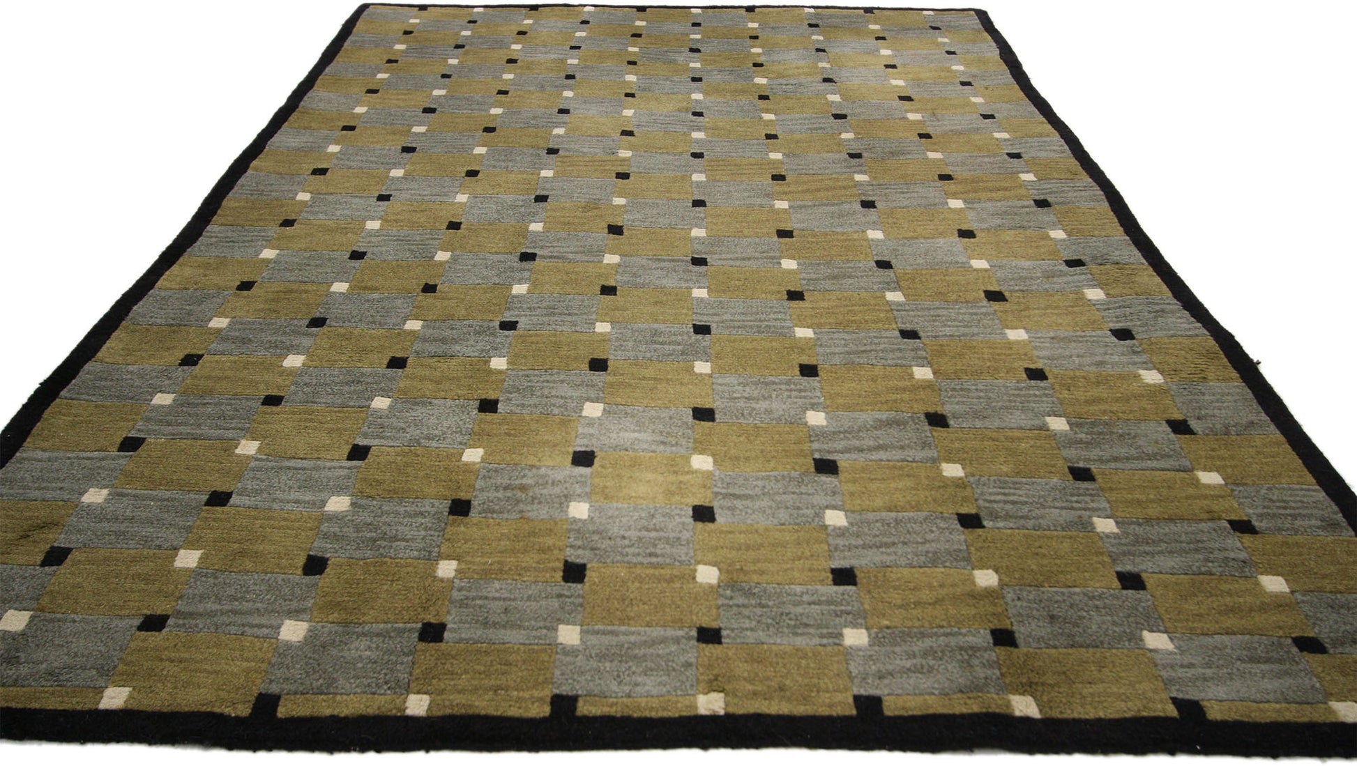 5 x 8 Vintage Tibetan Checkerboard Rug 74843