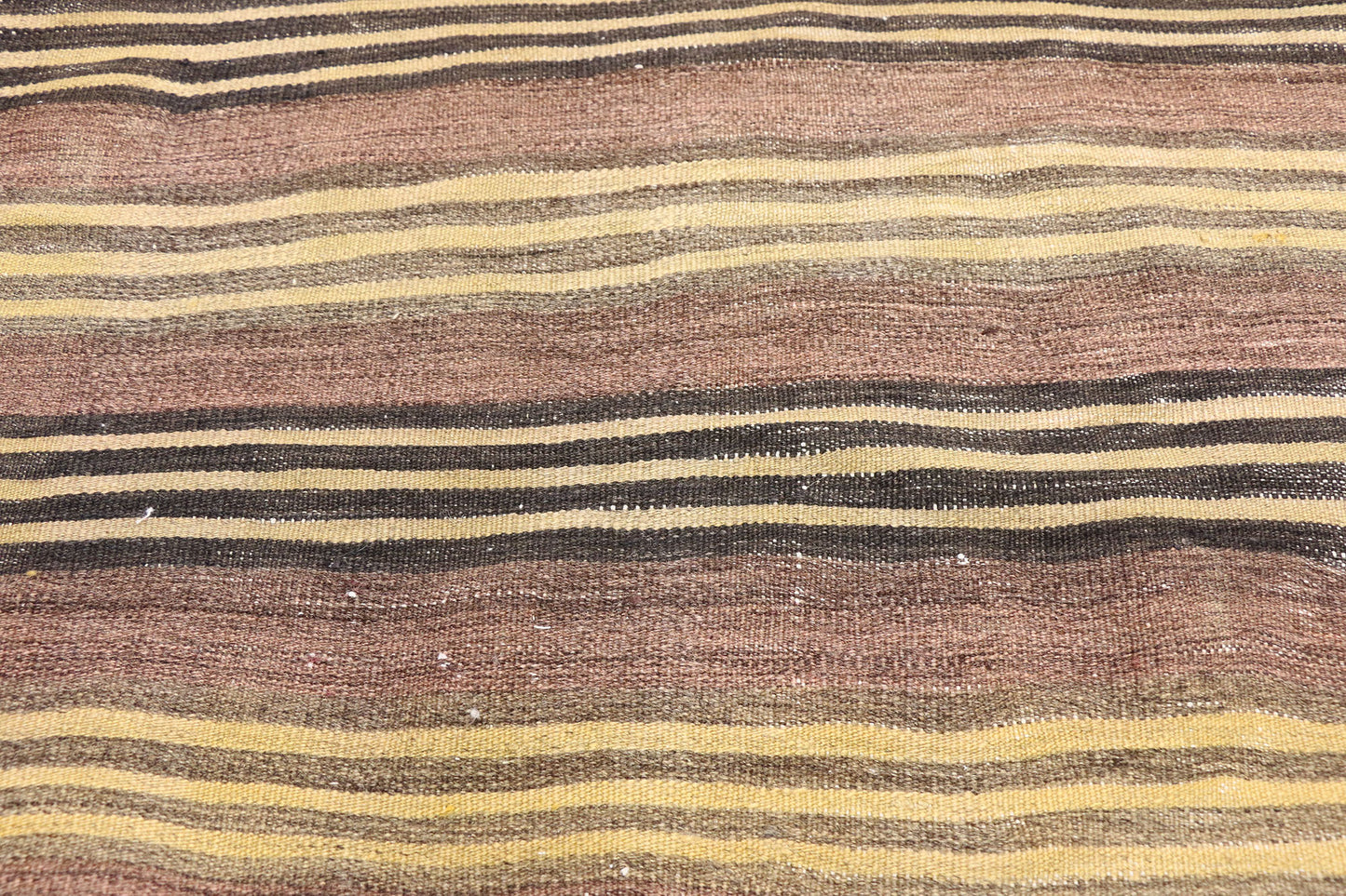 4 x 5 Vintage Turkish Striped Kilim Rug 74875