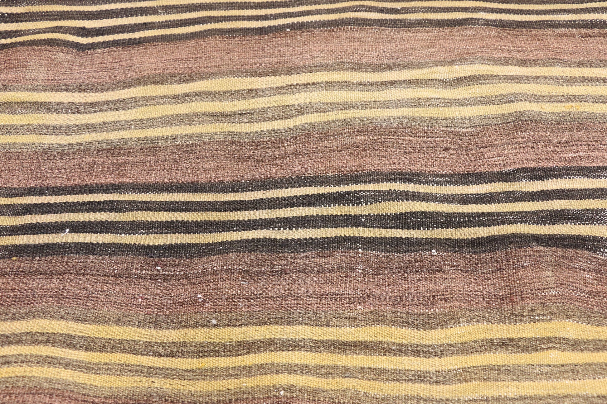 4 x 5 Vintage Turkish Striped Kilim Rug 74875