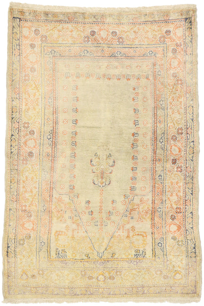 3 x 4 Vintage Turkish Sivas Prayer Rug 74891