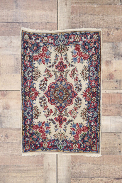 2 x 3 Vintage Persian Kerman Rug 74903