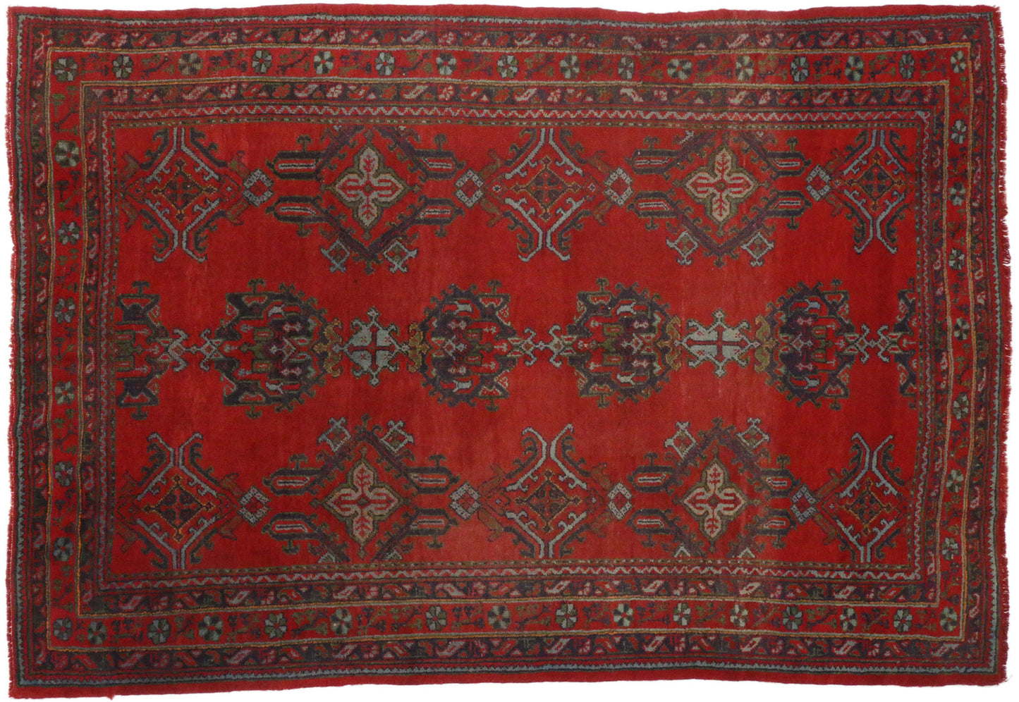 7 x 11 Vintage Oushak Rug 74904