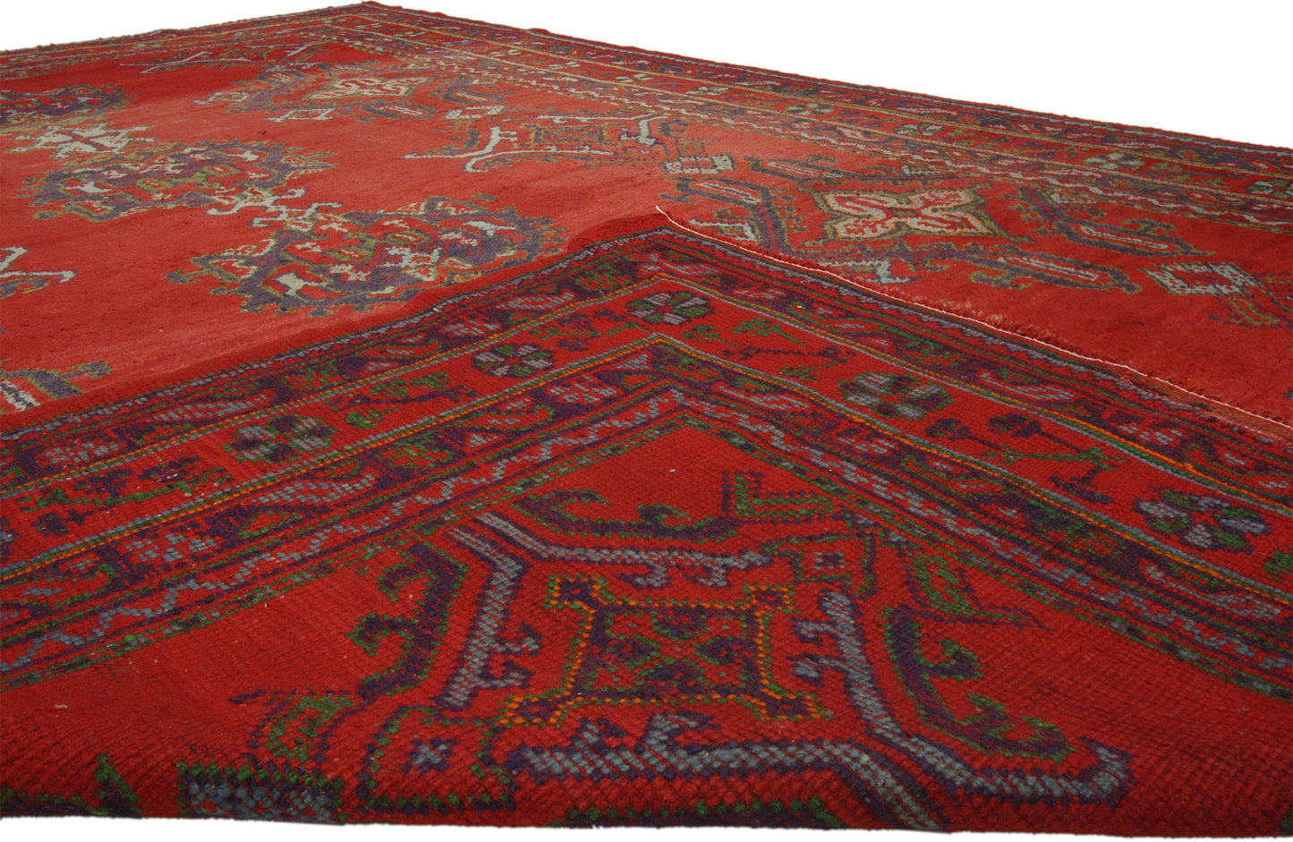 7 x 11 Vintage Oushak Rug 74904
