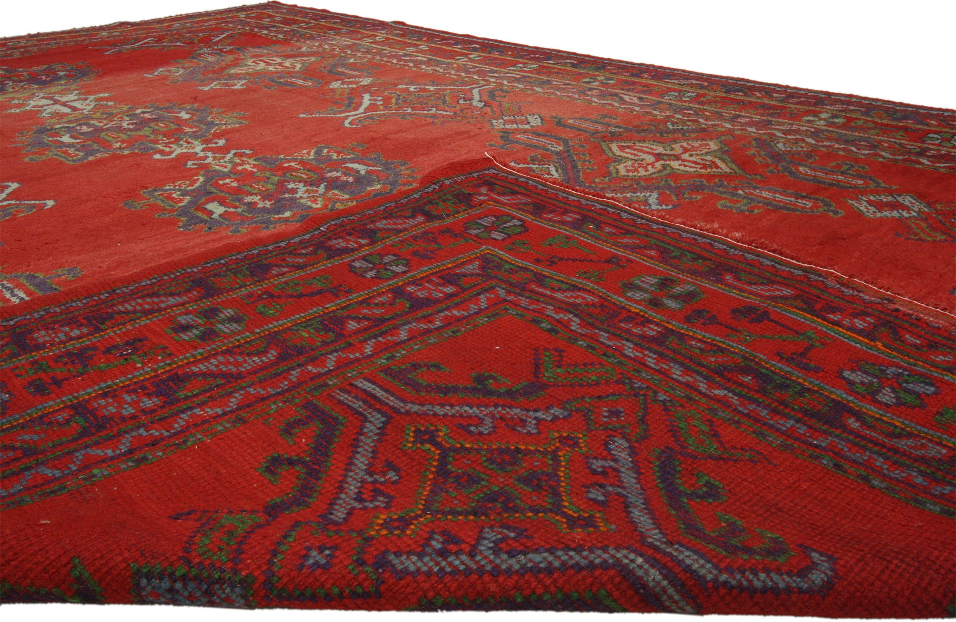 7 x 11 Vintage Oushak Rug 74904