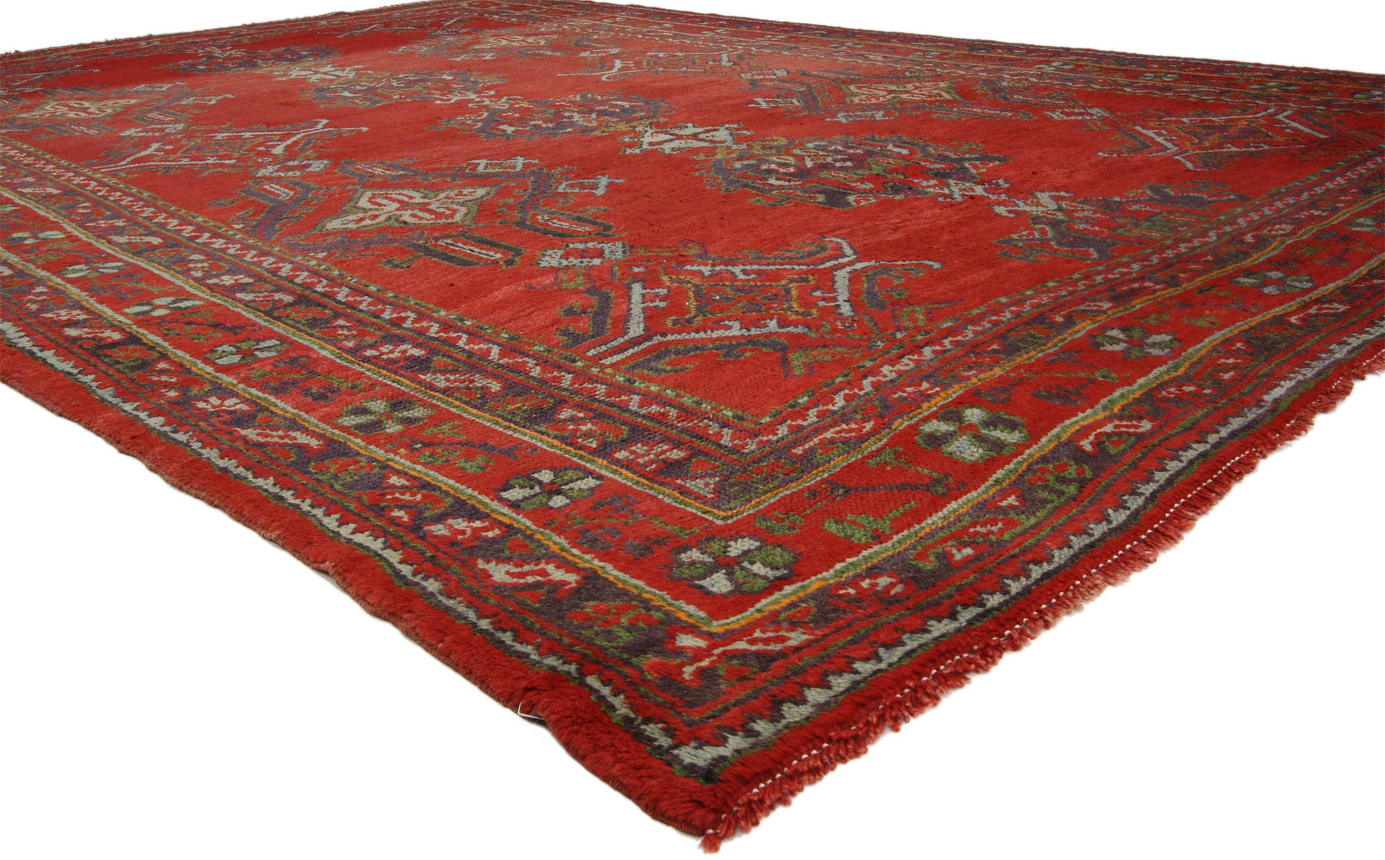 7 x 11 Vintage Oushak Rug 74904