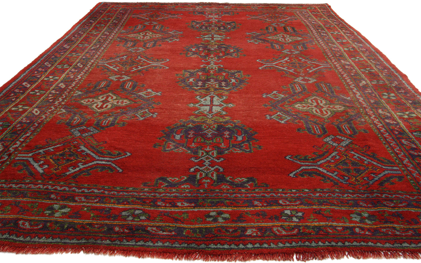 7 x 11 Vintage Oushak Rug 74904