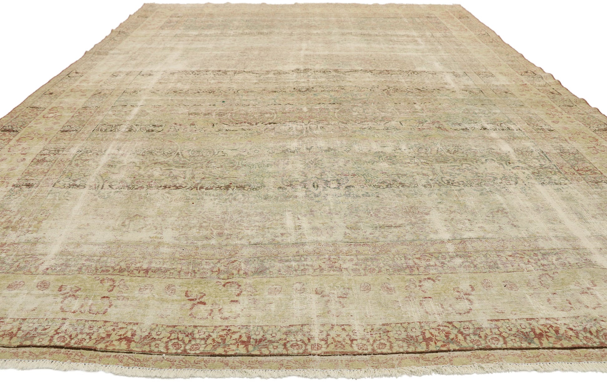 8 x 12 Vintage Persian Kerman Rug 74907