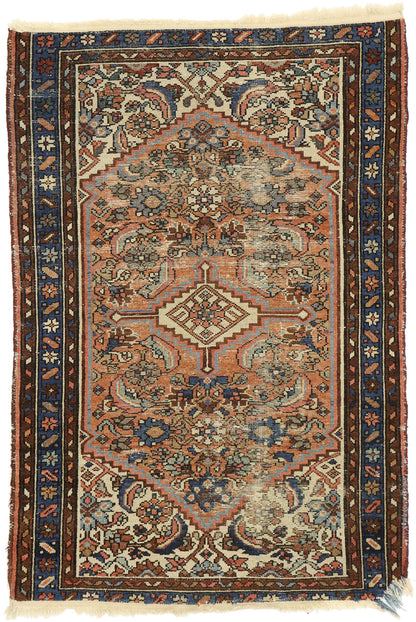 3 x 4 Antique Persian Hamadan Rug 74912