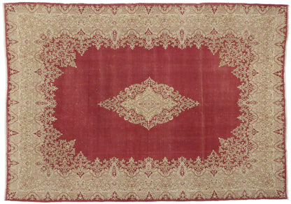 10 x 14 Vintage Persian Kerman Rug 74921