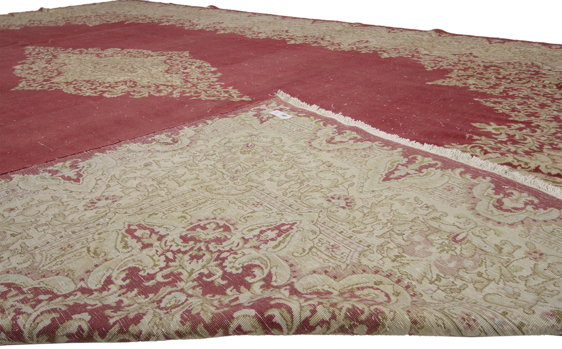 10 x 14 Vintage Persian Kerman Rug 74921