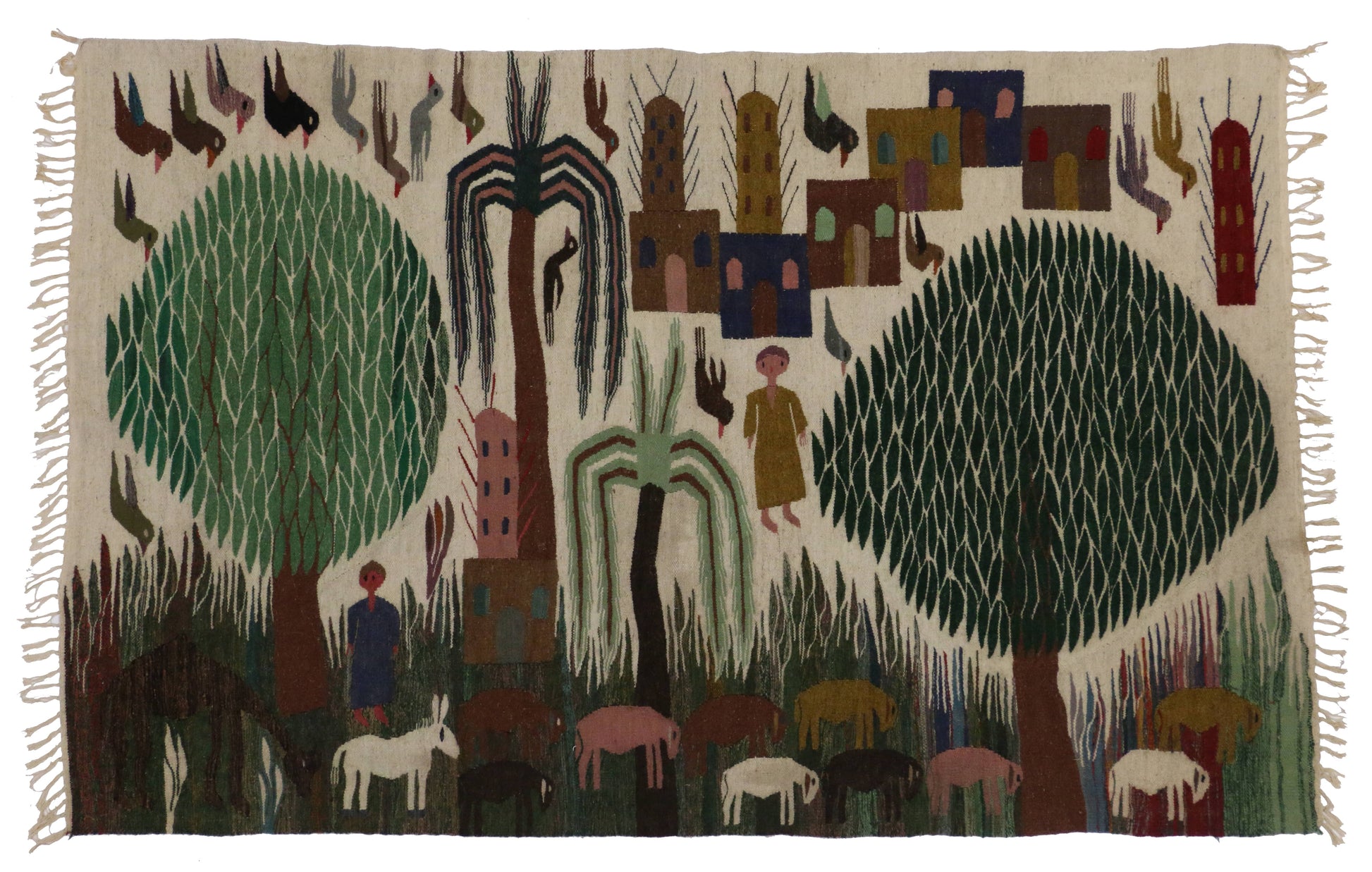 4 x 7 Vintage Kilim Rug 74922