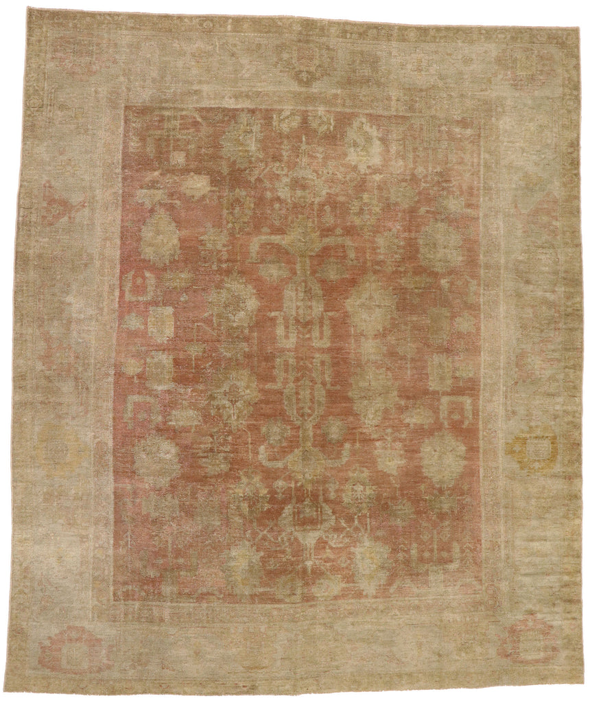 11 x 13 Antique Turkish Oushak Rug 74927