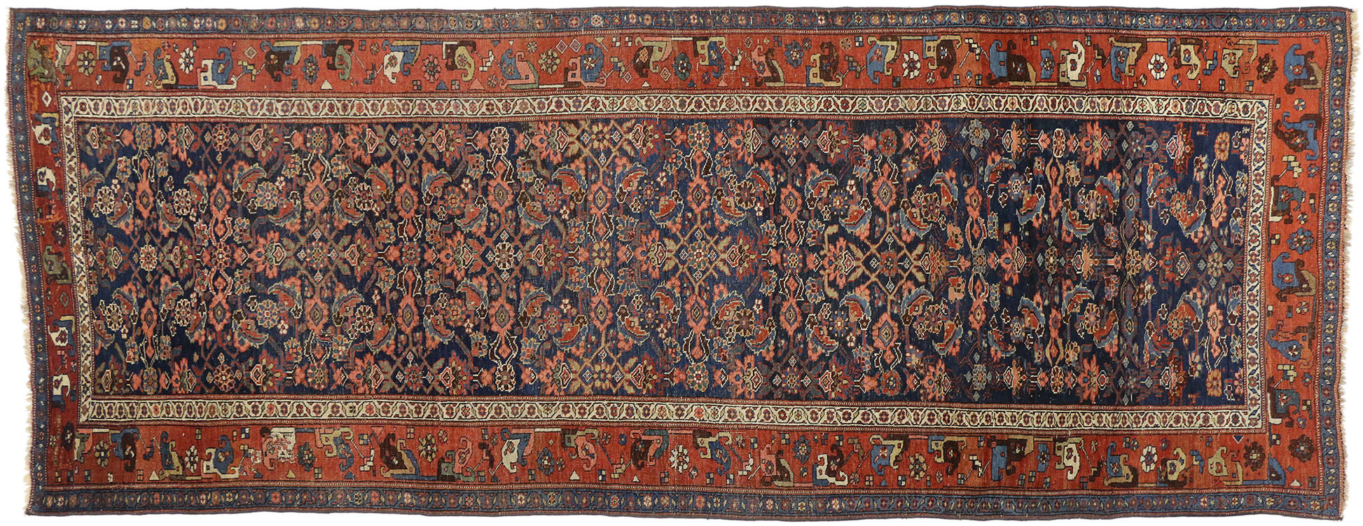 5 x 12 Vintage Bijar Rug 74935
