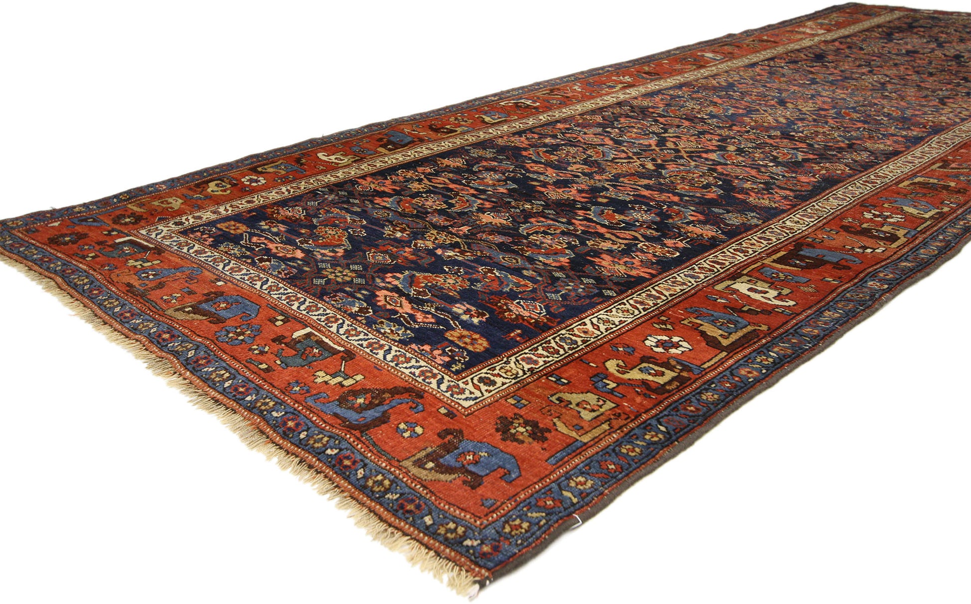 5 x 12 Vintage Bijar Rug 74935