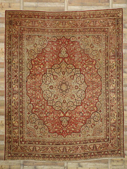11 x 14 Haji Khalili Antique Persian Tabriz Rug 74937