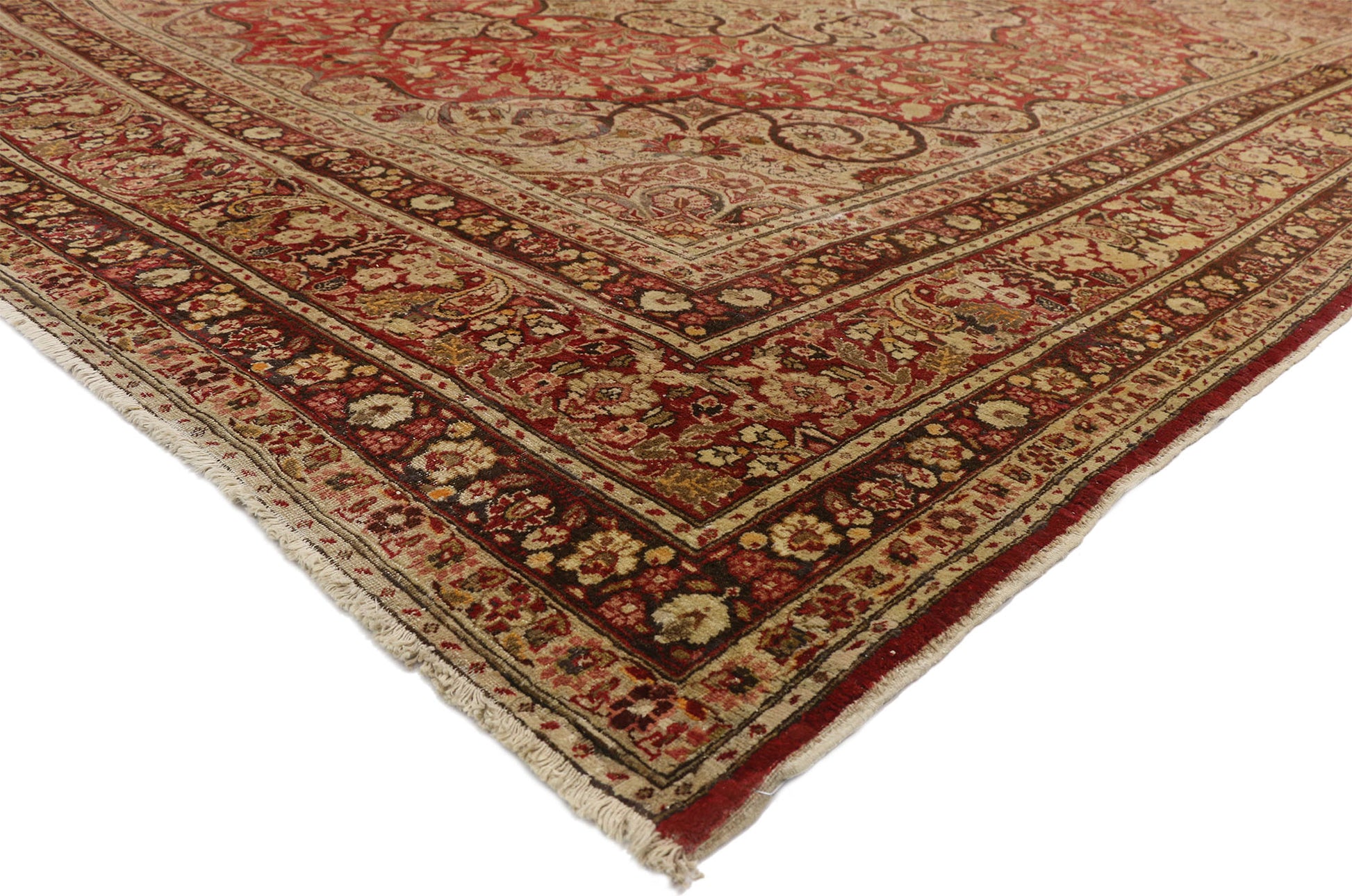 11 x 14 Haji Khalili Antique Persian Tabriz Rug 74937