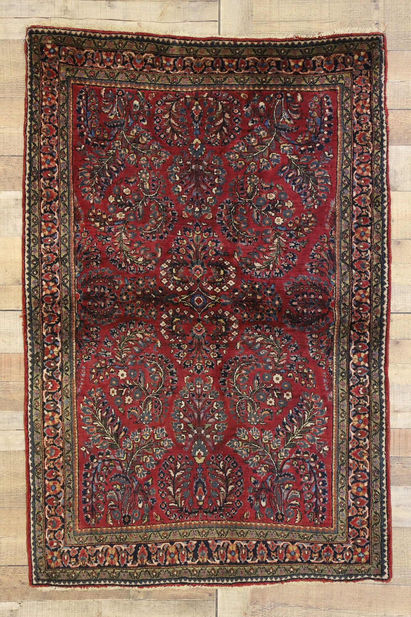 10 x 13 Antique Mashad Rug 74947