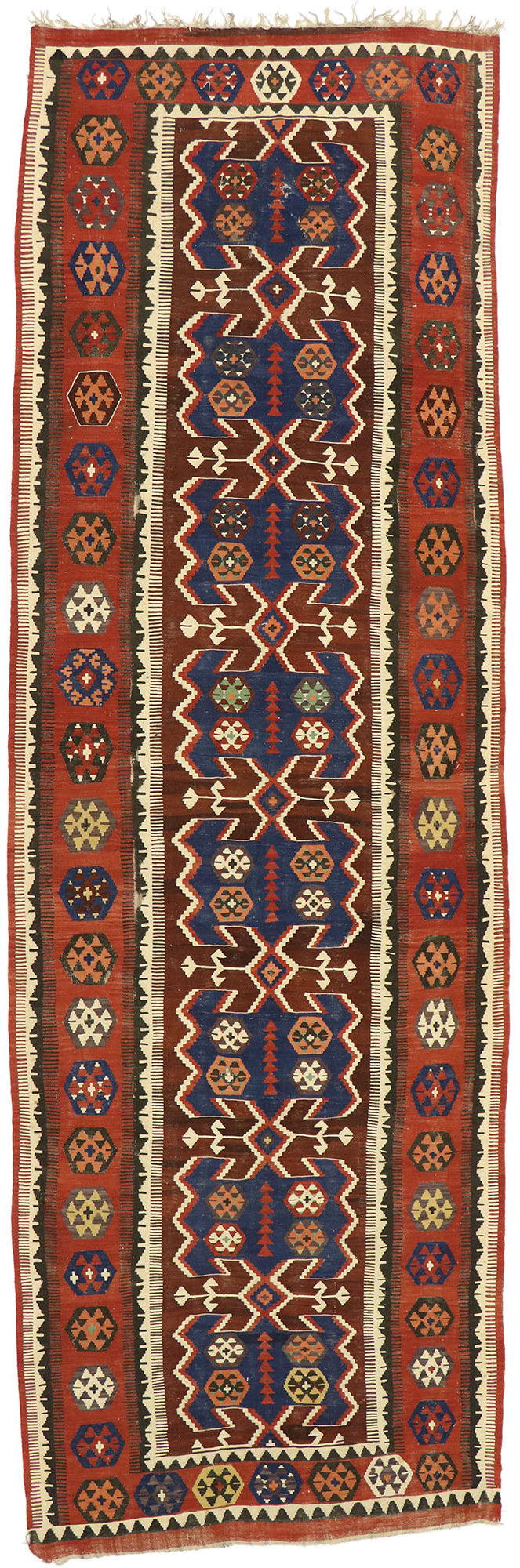 5 x 14 Vintage Persian Kilim Rug 74948