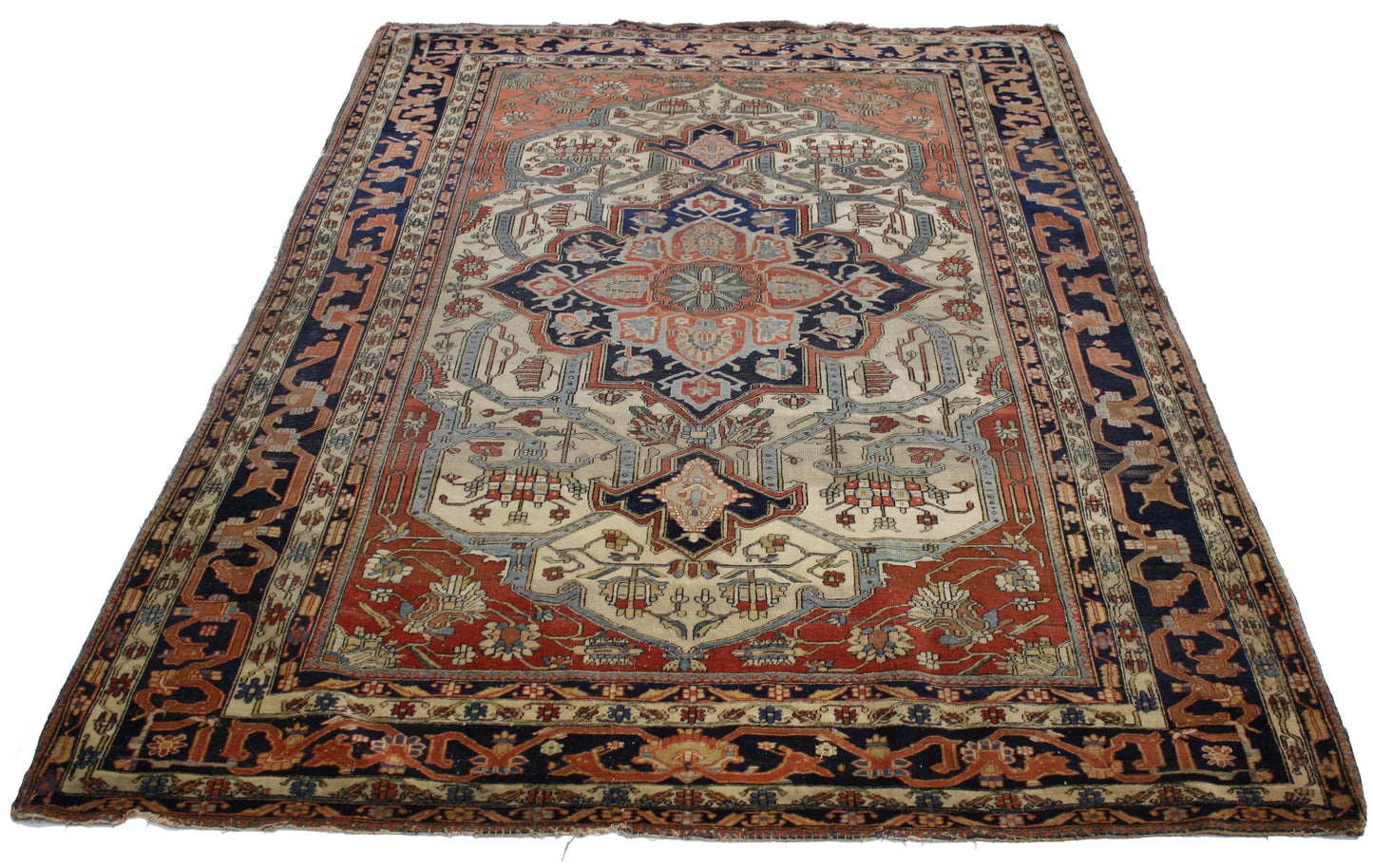 4 x 7 Vintage Kashan Rug 74955