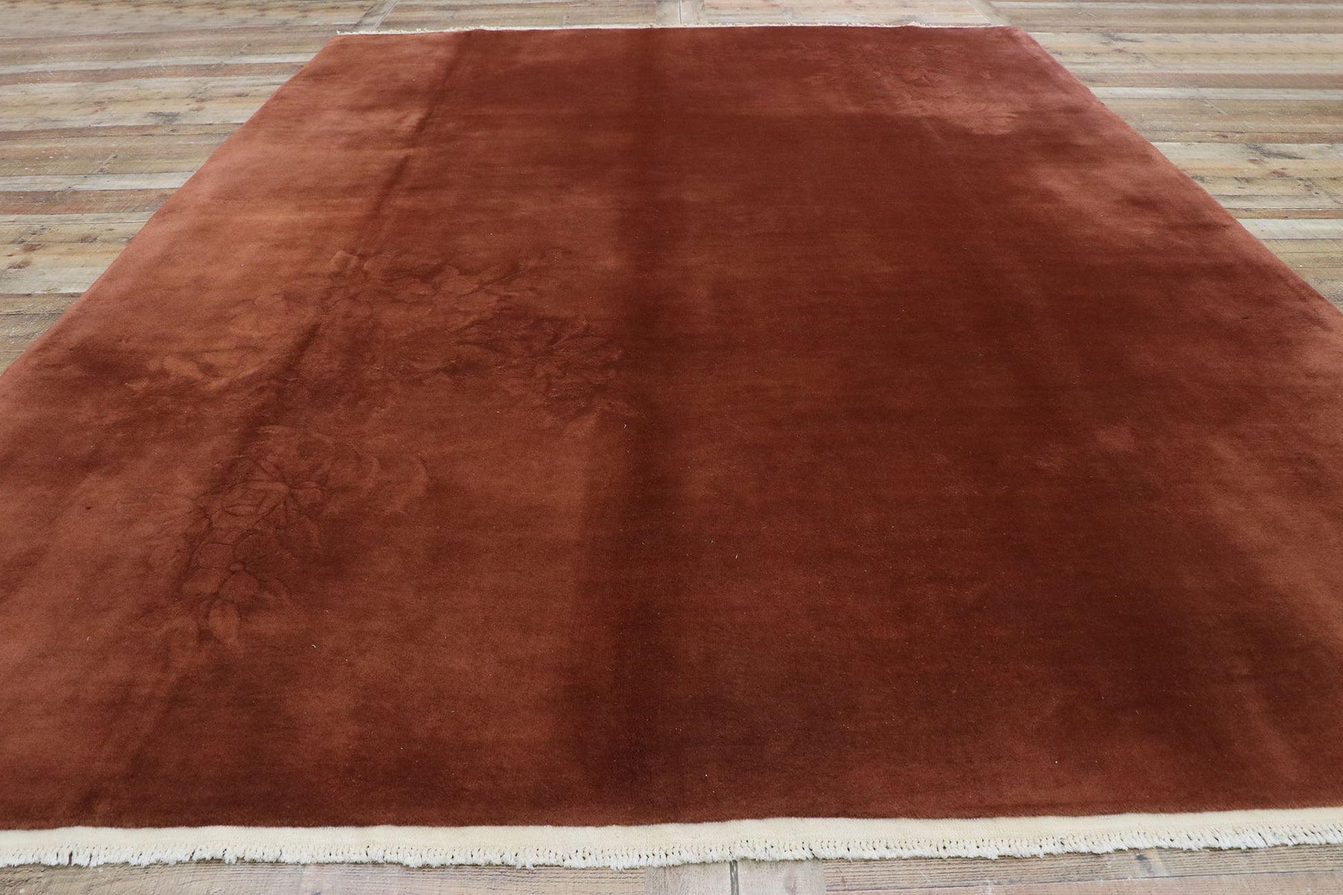 9 x 12 Vintage Chinese Art Deco Rug 74956