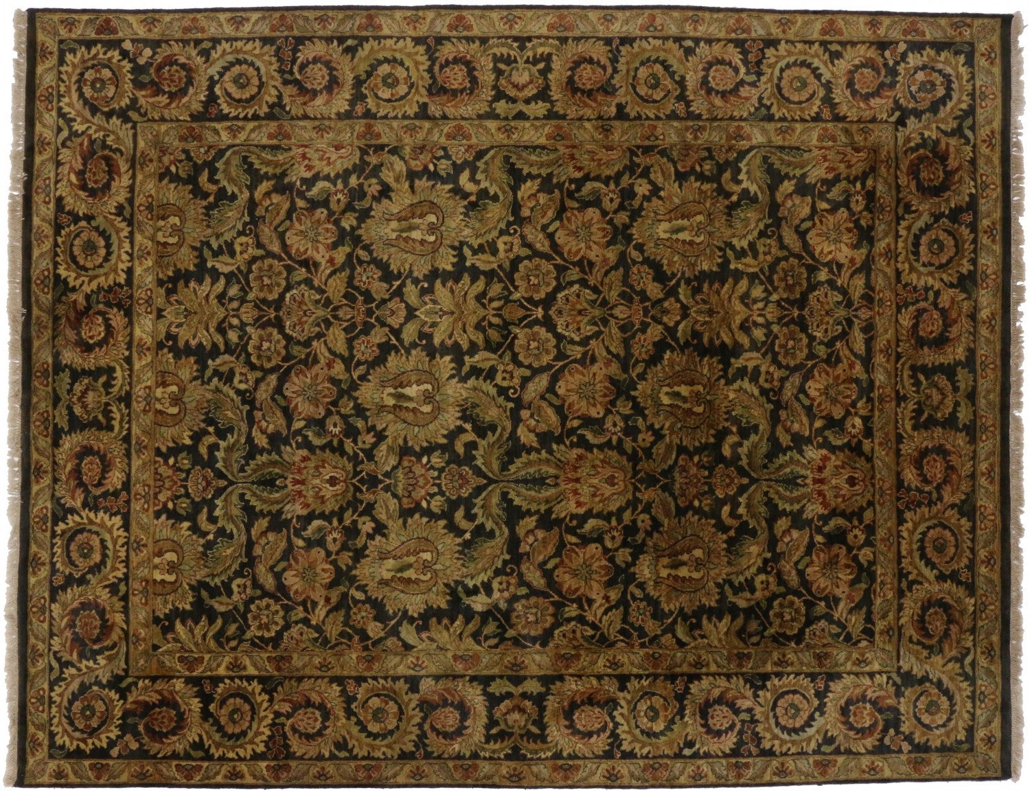 9 x 12 Vintage Indian Rug 74963