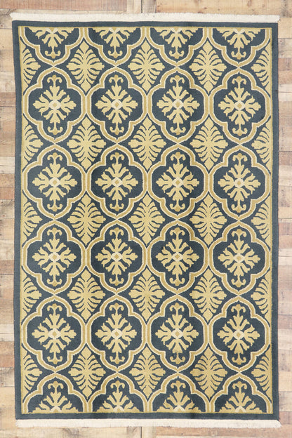 6 x 8 Vintage Indian Rug 74964