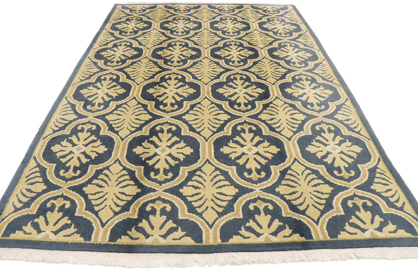 6 x 8 Vintage Indian Rug 74964