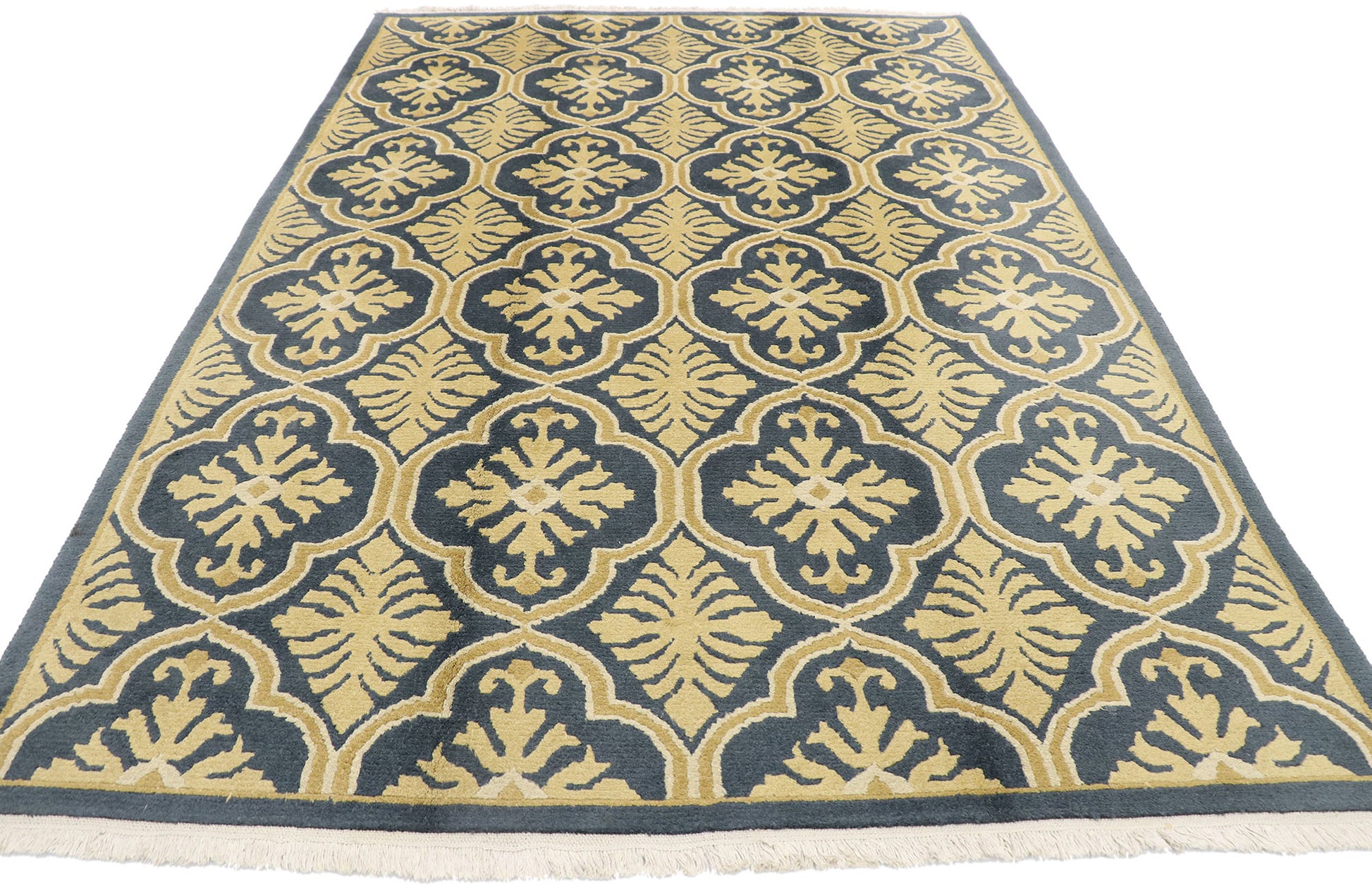 6 x 8 Vintage Indian Rug 74964
