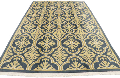 6 x 8 Vintage Indian Rug 74964