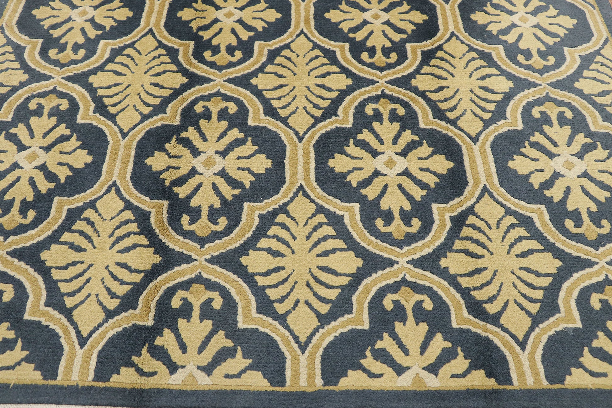 6 x 8 Vintage Indian Rug 74964