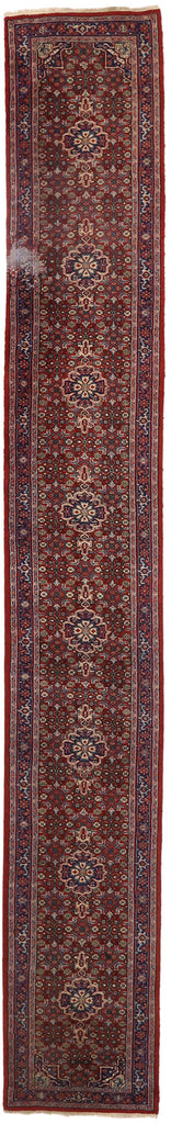 3 x 21 Antique Indian Bijar Rug 74967