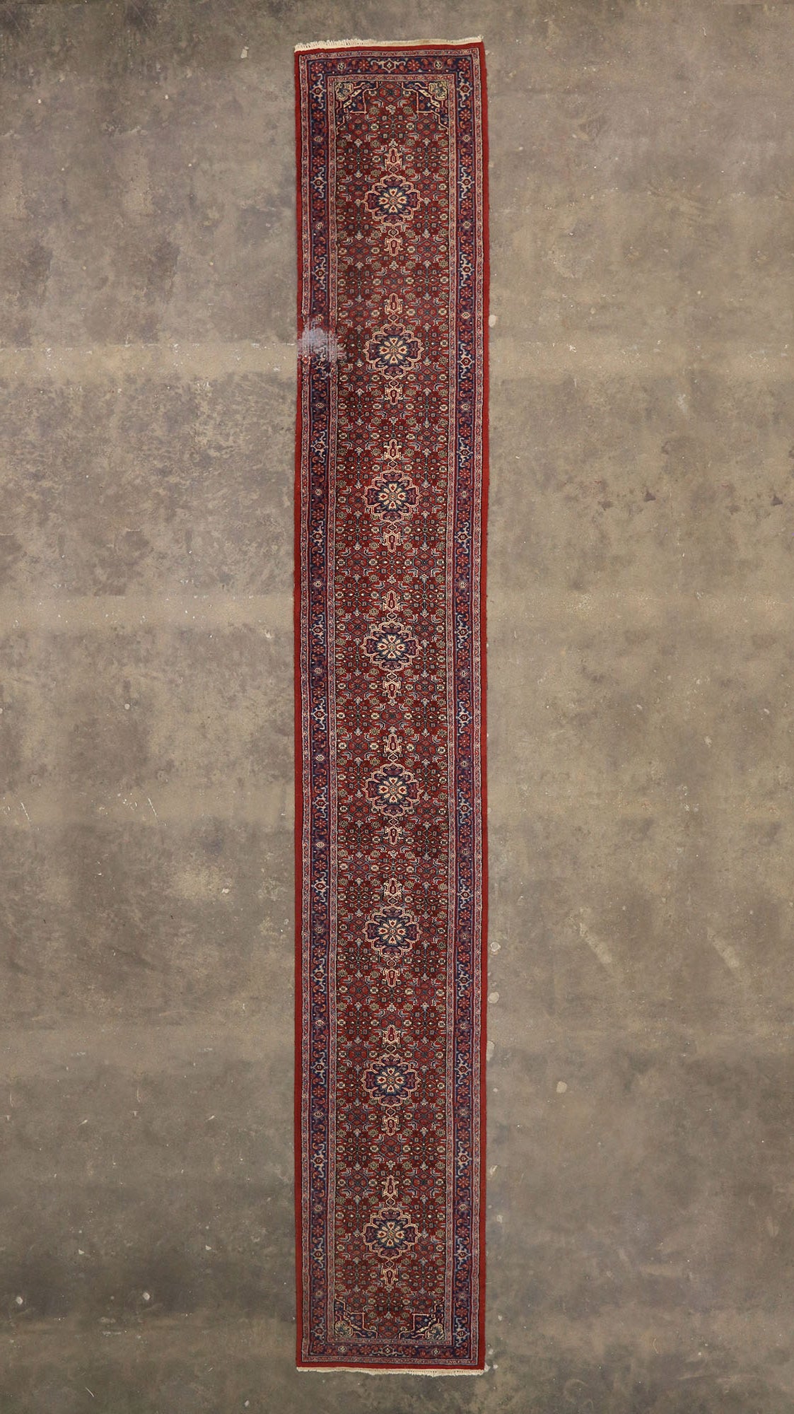 3 x 21 Antique Indian Bijar Rug 74967