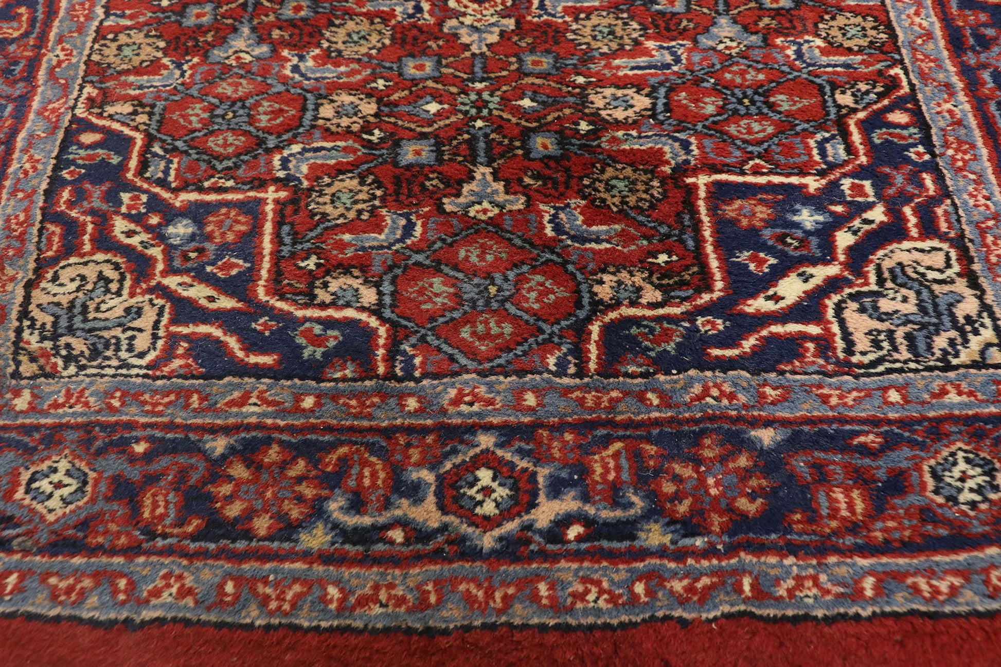 3 x 21 Antique Indian Bijar Rug 74967