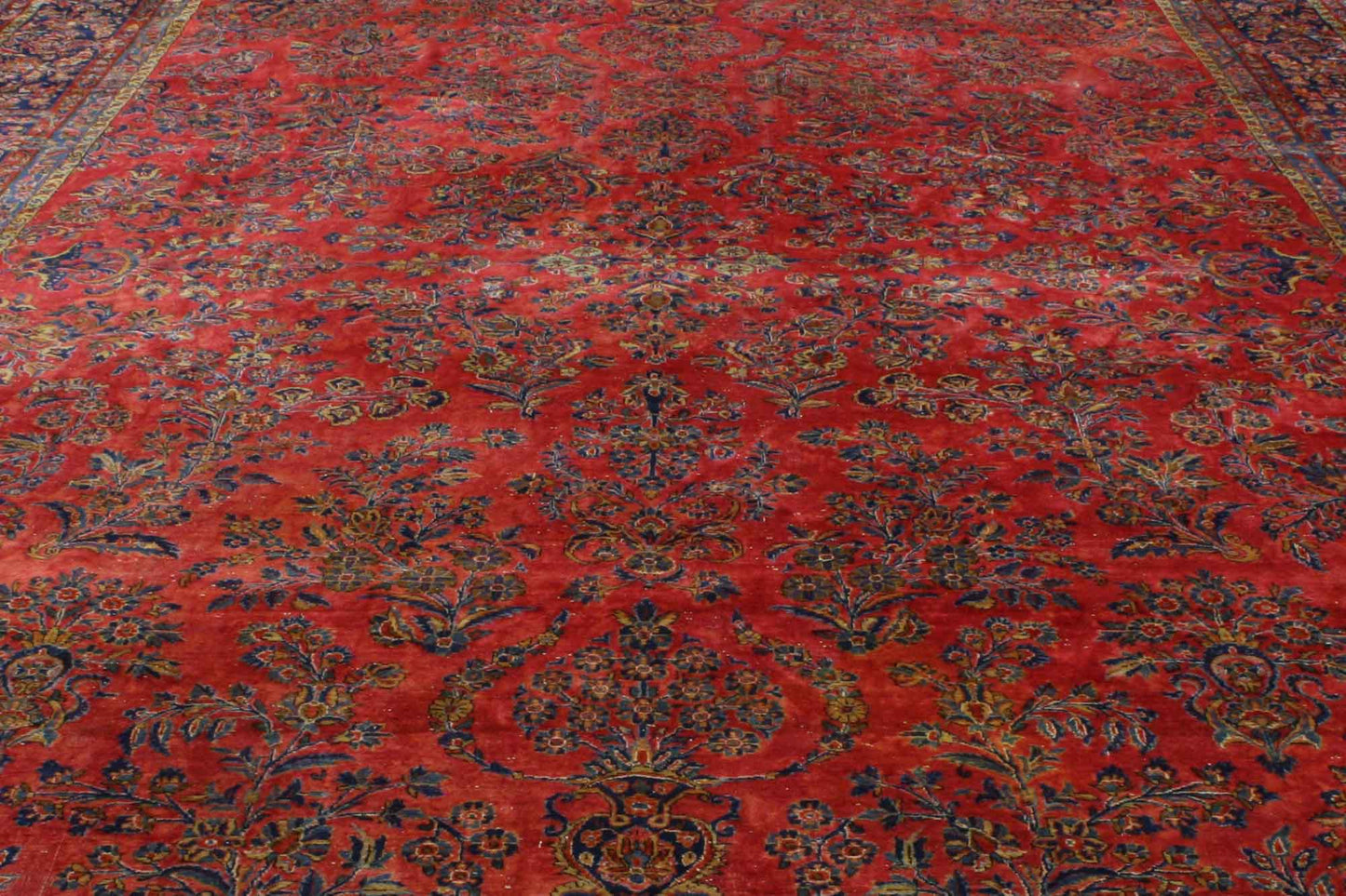 10 x 15 Antique Persian Kashan Rug 74971