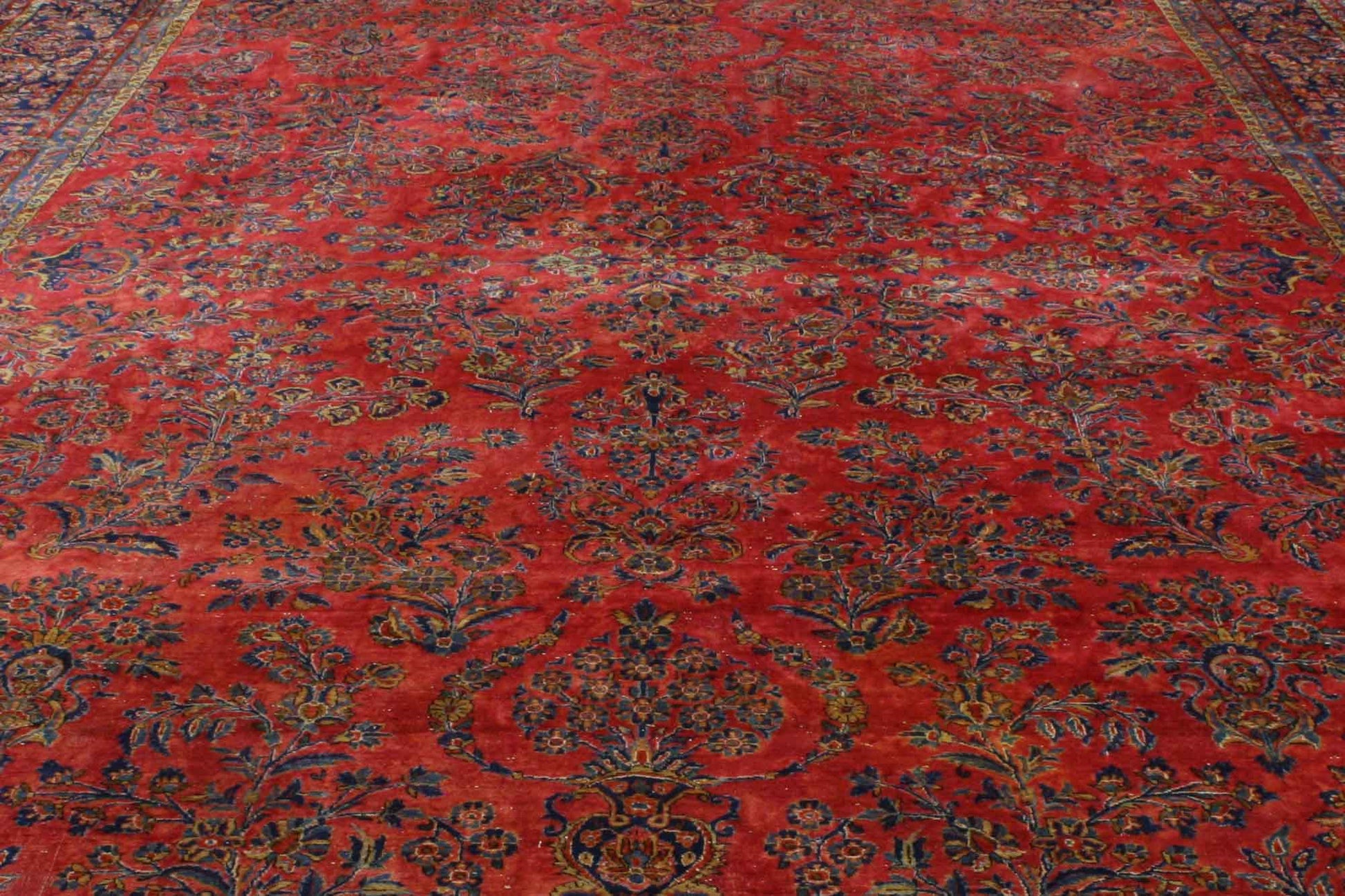 10 x 15 Antique Persian Kashan Rug 74971