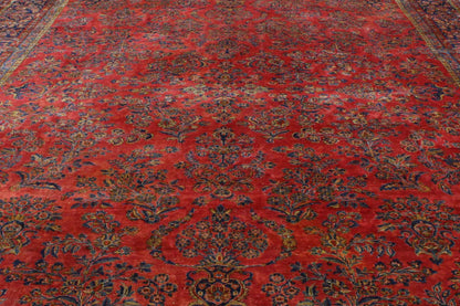 10 x 15 Antique Persian Kashan Rug 74971