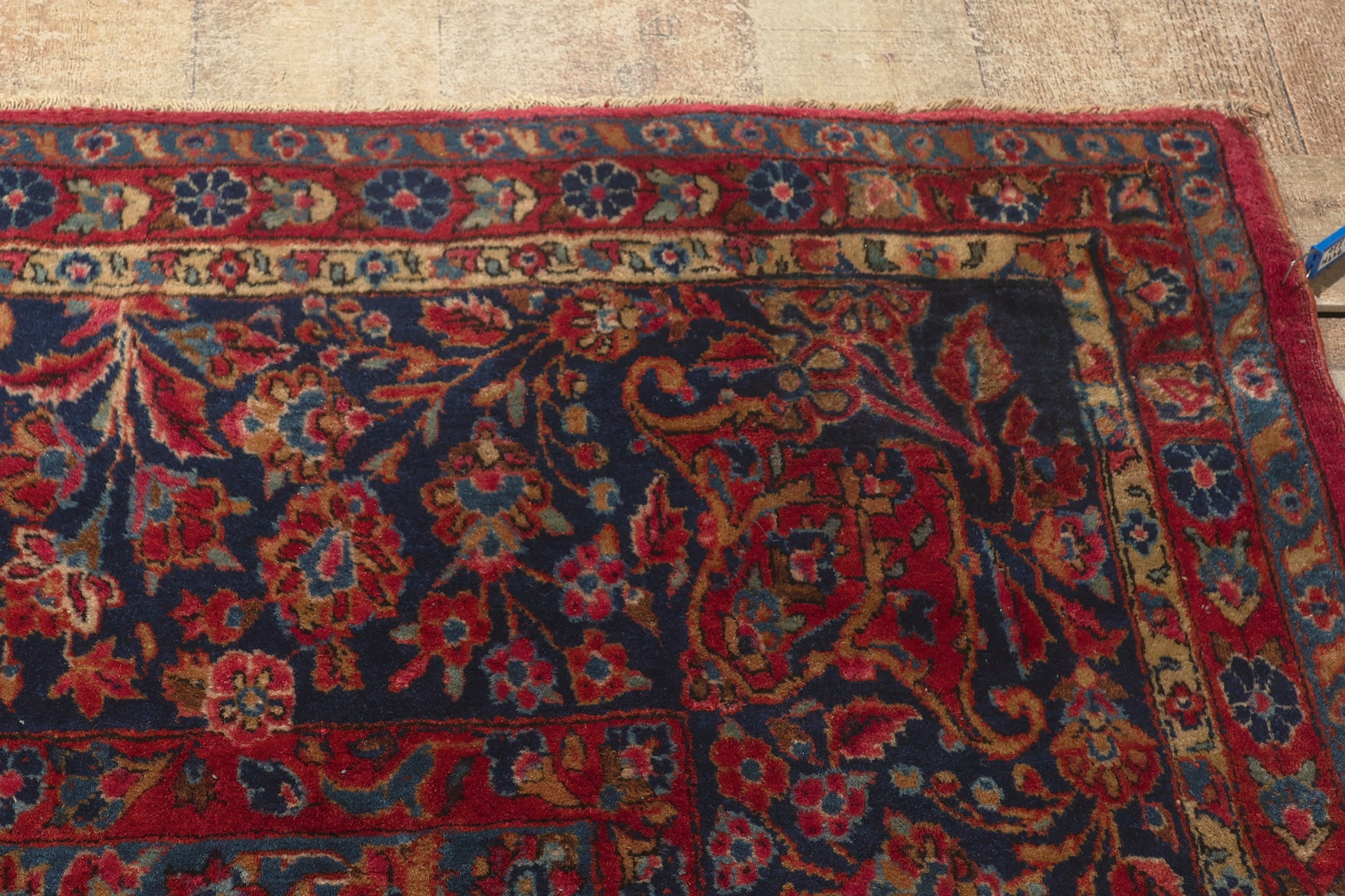 10 x 15 Antique Persian Kashan Rug 74971