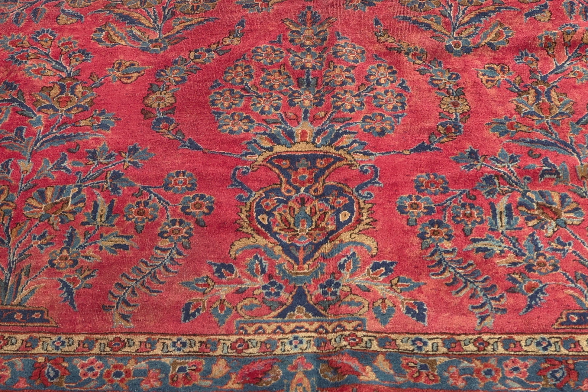 10 x 15 Antique Persian Kashan Rug 74971