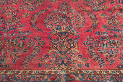 10 x 15 Antique Persian Kashan Rug 74971