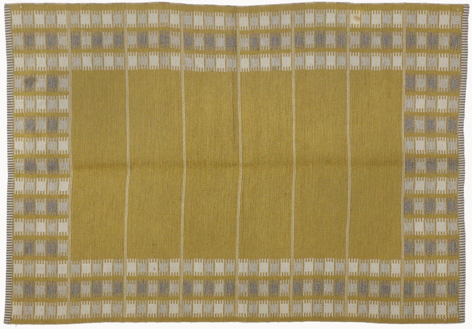 5 x 7 Vintage Swedish Kilim Rug 74984
