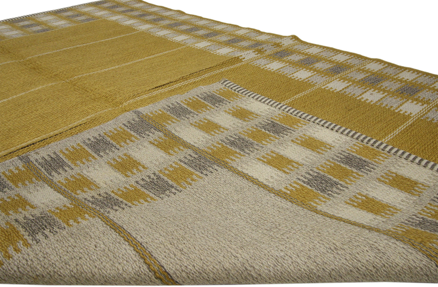 5 x 7 Vintage Swedish Kilim Rug 74984