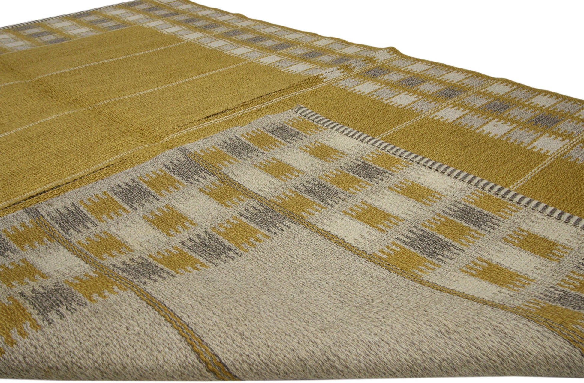 5 x 7 Vintage Swedish Kilim Rug 74984