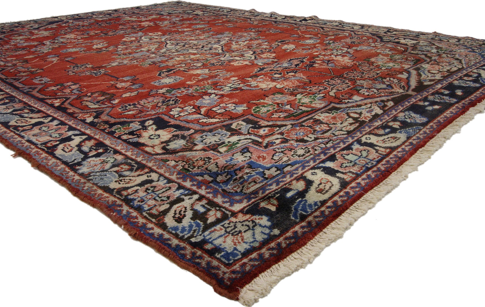 11 x 18 Vintage Tabriz Rug 74985