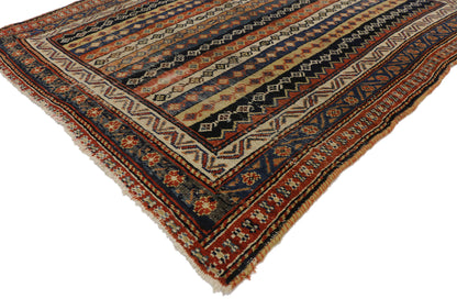 4 x 5 Antique Persian Bakhtiari Rug 74992